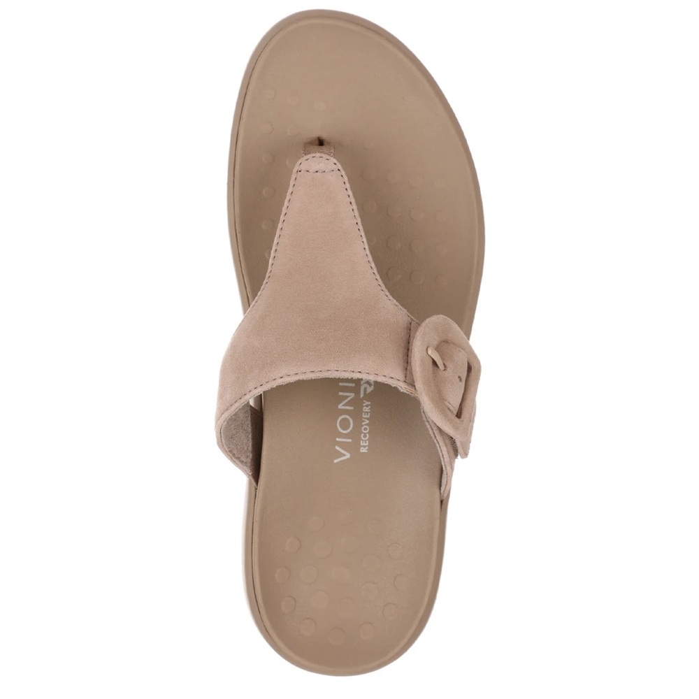 VIONIC Activate Taupe  Suede Sandal. Size 10